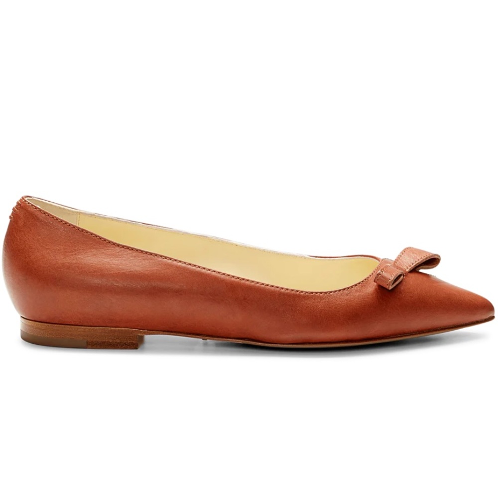 Sarah Flint Brown Leather Flats